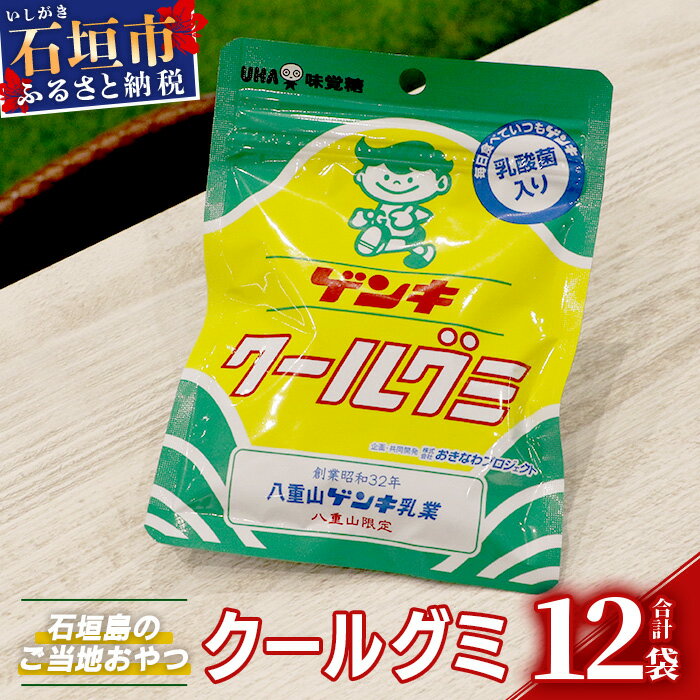 16位! 口コミ数「0件」評価「0」【島外不出のゲンキくんグッズが返礼品に!!】八重山ご当地キャラクターゲンキくん クールグミ 12袋 八重山ゲンキ乳業 お土産 観光 ゲンキく･･･ 