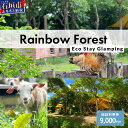 【ふるさと納税】Rainbow Forest(レインボーフォレスト)施設利用券9,000円分 RF-3|沖縄県 石垣市 グランピング 宿泊券 旅行