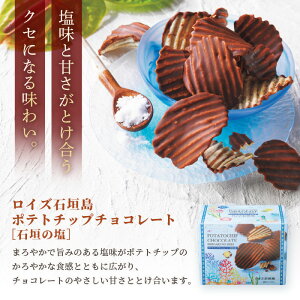 【ふるさと納税】ロイズ 石垣島 人気スイーツセット ポテトチップチョコレート (石垣の塩) & 石垣の塩 チョコレート (石垣の塩使用) 各2個 ｜ ふるさと納税 チョコ ふるさと納税 お菓子 スイーツ ポテトチップス ギフト お取り寄せグルメ 北海道 ふるさと 人気 ROYCE RC-1