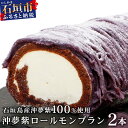 1位! 口コミ数「1件」評価「5」【石垣島産 沖夢紫 100%使用】沖夢紫ロールモンブラン 2本【お土産でも大人気のケーキ】YN-3-1