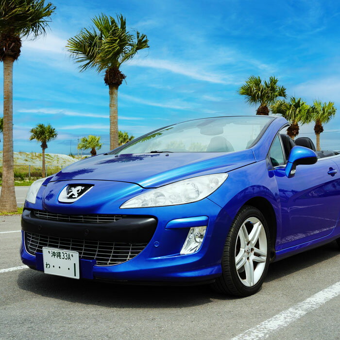 [オープンカーで満喫]レンタカー1日利用券 PEUGEOT 308CC Blue[Supremeレンタカー]沖縄県石垣市 送料無料 FG-3-1