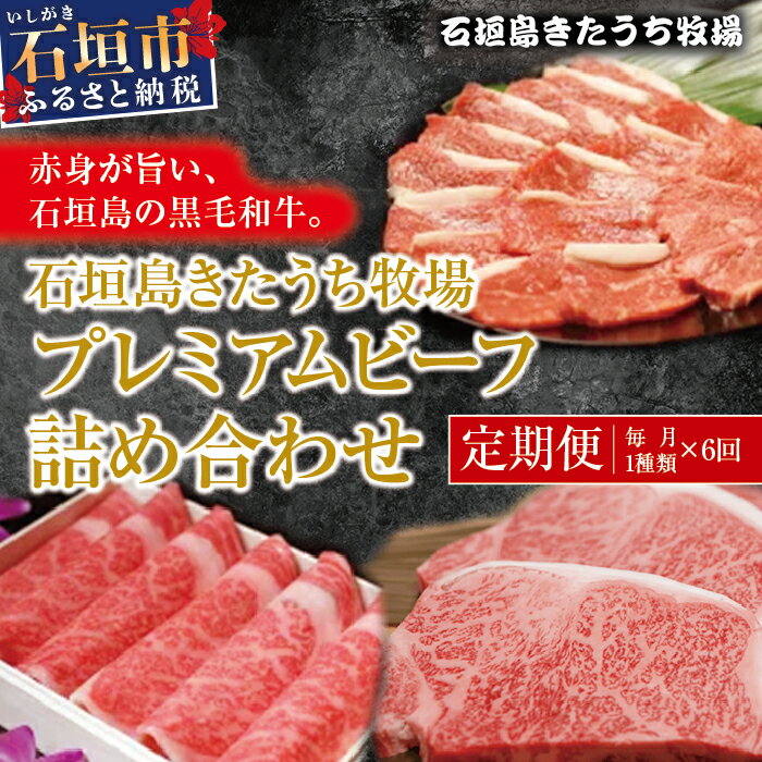 【ふるさと納税】石垣島きたうち牧場プレミアムビーフ 詰め合わせ（定期便） 牛肉 ステーキ 焼肉 しゃ..