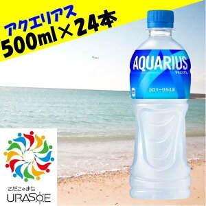【ふるさと納税】アクエリアス 500ml×24本 | アクエリアス アクエリ スポーツ 運動 健康 ペットボトル ケース 飲み物 ドリンク 人気 沖縄 沖縄県 浦添市