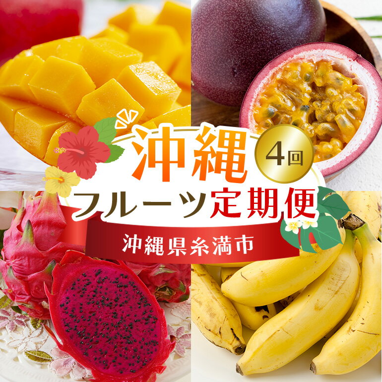 [定期便全4回]沖縄 フルーツ 定期便 4回 パッションフルーツ マンゴー ドラゴンフルーツ フルーツ定期便 沖縄バナナ バナナ 旬 フルーツ 果物 くだもの 完熟マンゴー 沖縄マンゴー 定期便 季節の果物 産地直送 沖縄県 糸満市 送料無料