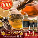 【ふるさと納税】コハマのハチミツ 生ローヤルゼリー入蜂蜜 計3.4kg (2.4kg×1本 / 500g×2本) 蜂蜜 はちみつ ハチミツ 国産 ギフト 沖縄市...