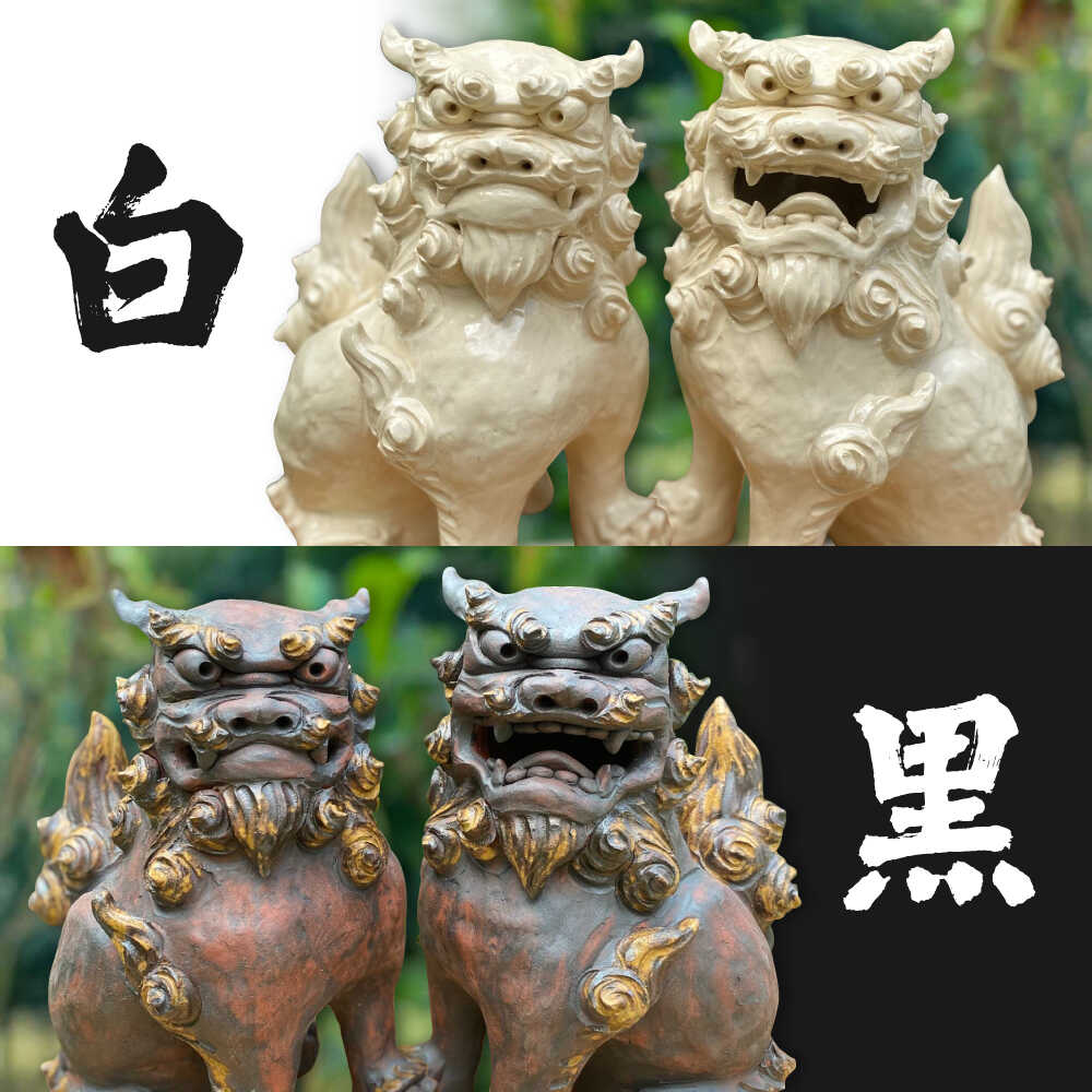 【ふるさと納税】手びねりシーサー (選べる2色) やちむん 沖縄土産 雑貨 シーサー 玄関 置物 沖縄市 / てぃーち工房 [BCBA009] f472115-okinawa-10001638 沖縄県沖縄市 サンプル画像2