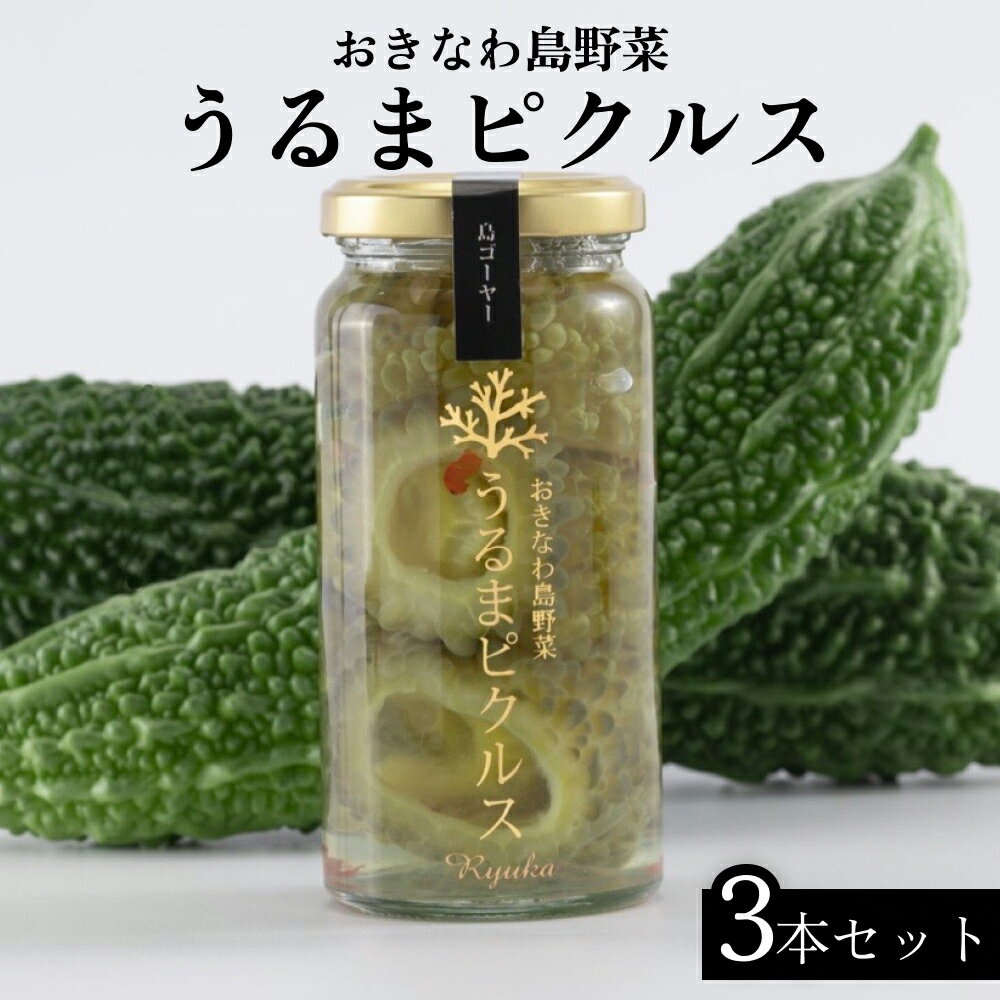 【ふるさと納税】【龍華】うるまピクルス　3本セット