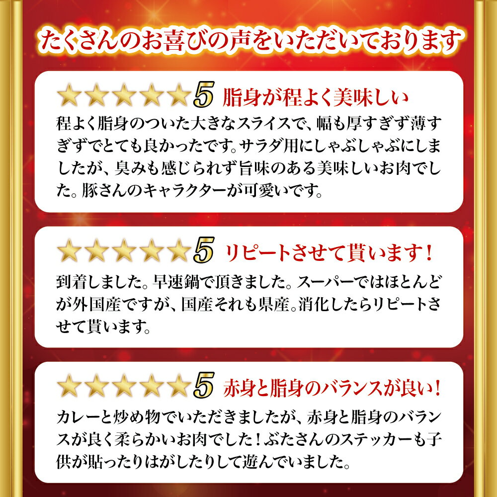 【ふるさと納税】大容量！沖縄県産豚スライス3.2キロセット【3回定期便】　県産　豚肉　大容量　豚肉　スライス肉　肉　ジューシー　沖縄　うるま市