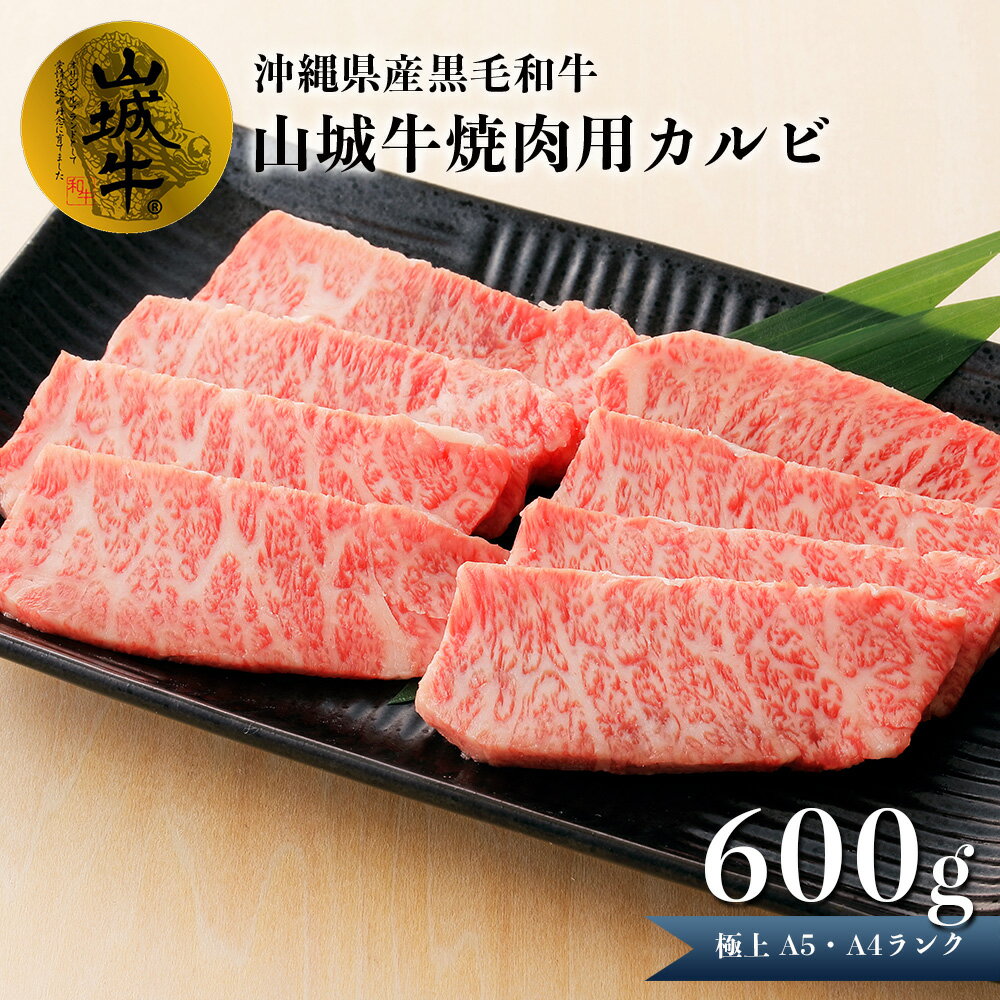 A5・A4ランク 沖縄県産黒毛和牛[山城牛]焼肉用カルビ600g