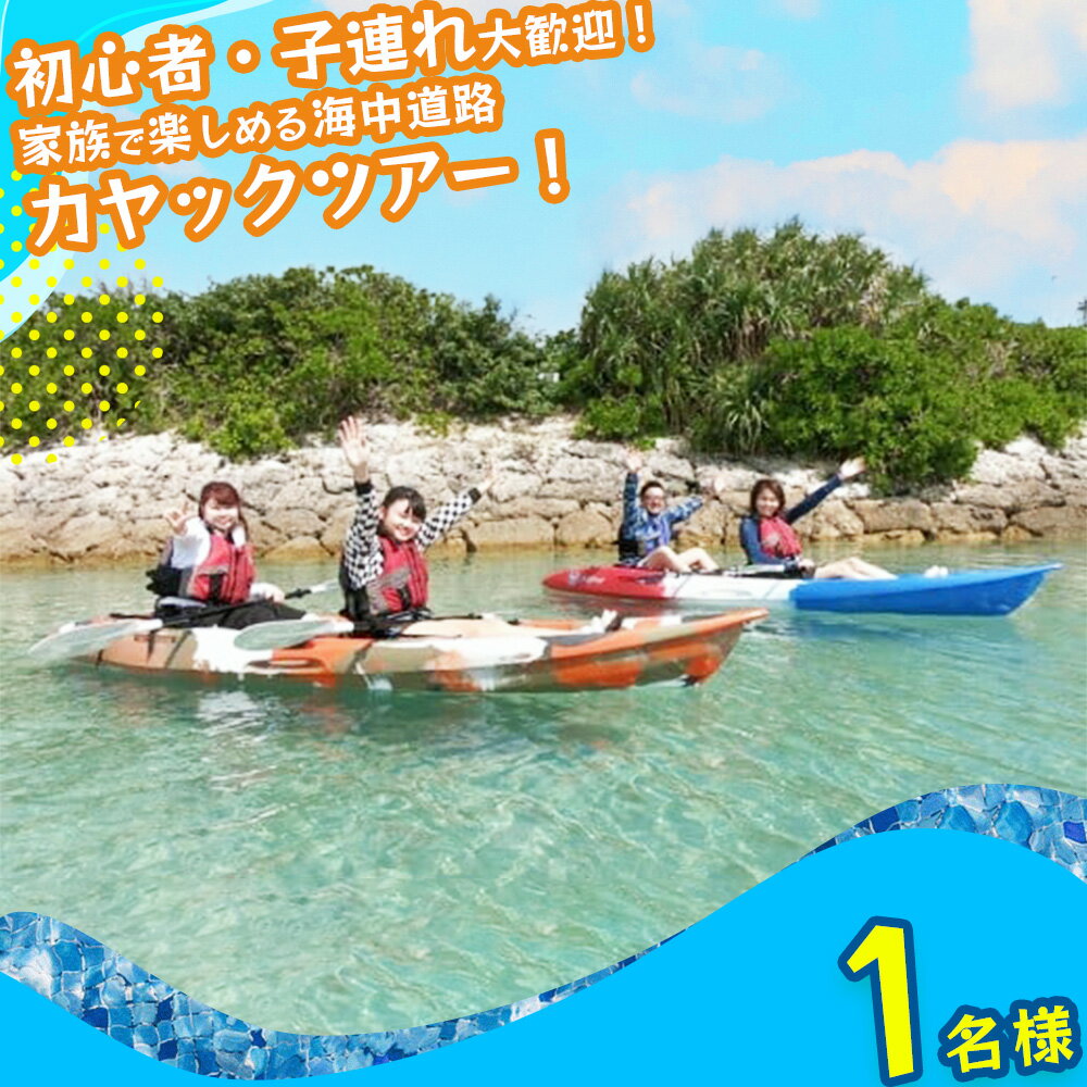 楽天沖縄県うるま市【ふるさと納税】初心者、子連れ大歓迎！気軽に海中道路カヤックツアー！【1名様】 海　カヤック　絶景　シークレット　パワースポット　マリン　レジャー　冒険　秘境　マリンレジャー　沖縄　海　うるま市　夏　夏休み　カモメのジョナサン