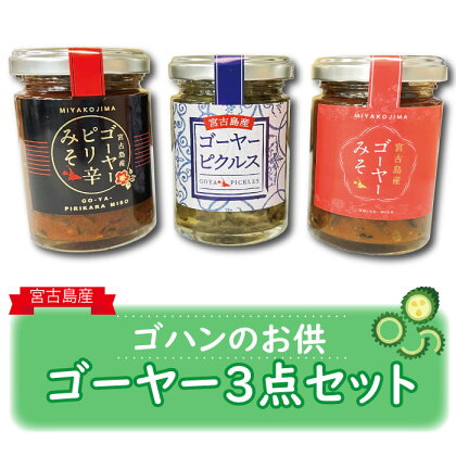 味噌 & 漬物 瓶詰 3種 セット ( ゴーヤーみそ & ゴーヤーピクルス & ゴーヤーピリ辛みそ 各100g )(AB105) | みそ 食品 発酵 加工食品 人気 おすすめ 送料無料