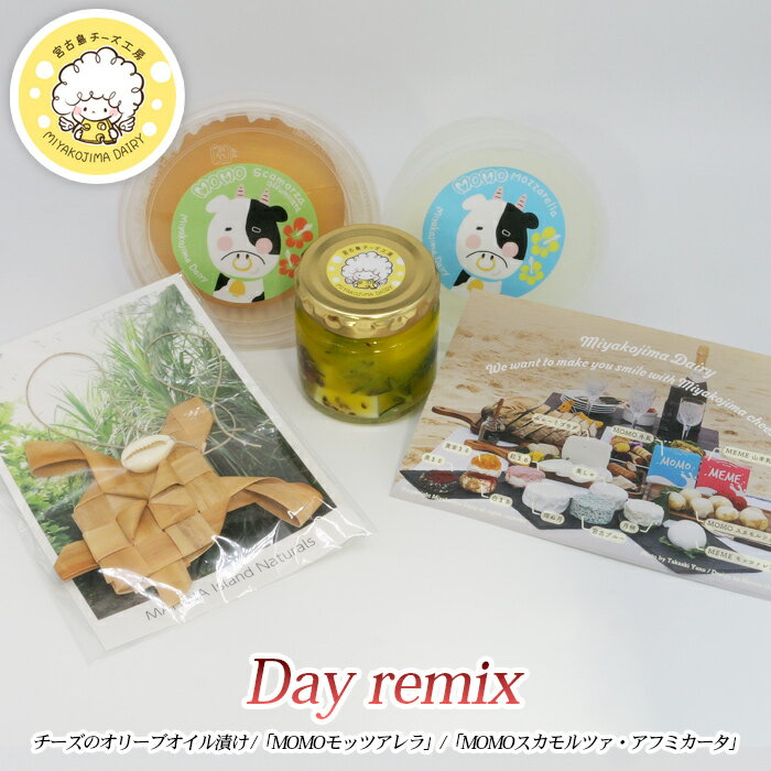 【ふるさと納税】Day remix | チーズのオリーブオイル漬け モッツァレラチーズ スモークチーズ(CJ09)