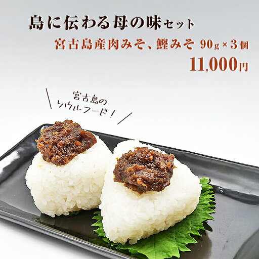 【ふるさと納税】島に伝わる母の味セット <宮古島産肉みそ、鰹みそ(90g×3個)>(DN020) 【ふるさと納税】島に伝わる母の味セット <宮古島産肉みそ、鰹みそ(90g×3個)>(DN020)