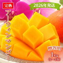 【ふるさと納税】<先行予約2026年発送>宮古島産“完熟アーウィンマンゴー”《贈答用》1kg【福来多まつばらマンゴー園】(MF01)