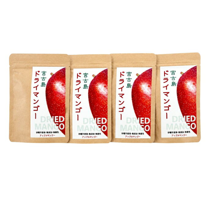 【ふるさと納税】宮古島ドライマンゴー （4袋入り） | 添加物不使用 アップルマンゴー 無添加 加工品 ドライフルーツ マンゴー ご当地 人気 おすすめ 沖縄 宮古島(HM03) f472140-miyakojima-10000820 沖縄県宮古島市 サンプル画像2