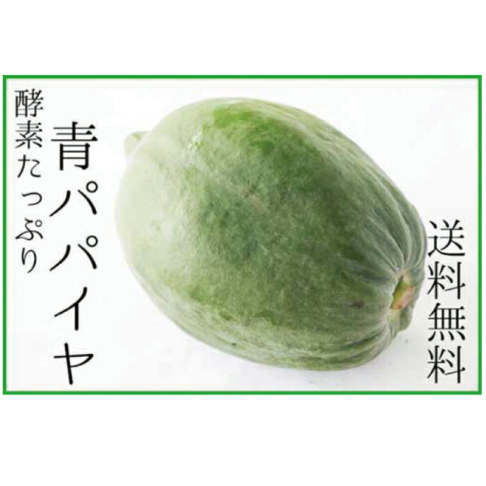 【ふるさと納税】沖縄・宮古島産|南国の青パパイヤ(2kg)酵素の王様!フレッシュな美味しさ