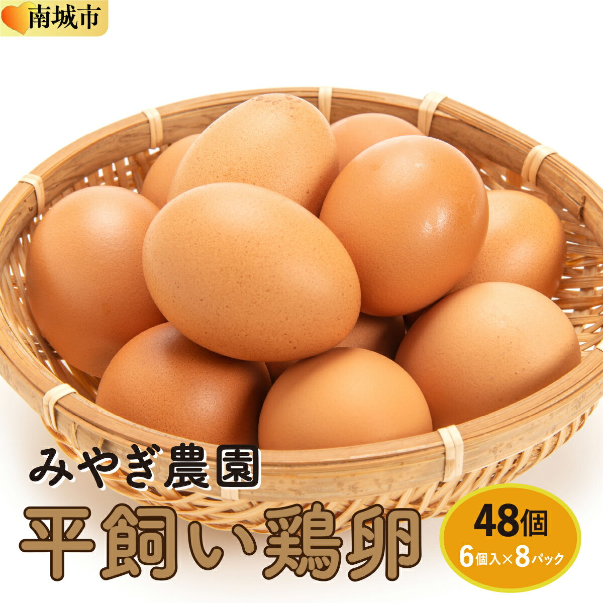 【ふるさと納税】平飼い鶏卵 6個入り×8パック（48個）