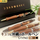 【ふるさと納税】ギュッと沖縄のボールペン (ノック式/金具:黒色)