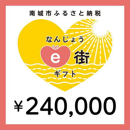 電子商品券 なんじょうe街ギフト（240,000円分）