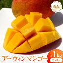 【ふるさと納税】【2025年6月〜8月の発送】秀品アーウィンマンゴー1kg(2〜3玉)【配送不可地域:離島】【1577567】