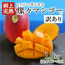 【ふるさと納税】【2025年発送・訳あり】燦々マンゴー 1.5kg(3~6玉)/2.4kg(4~6玉)【配送不可地域:離島】【G1619685】