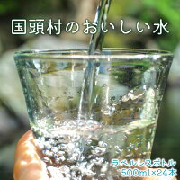 【ふるさと納税】国頭村のおいしい水ラベルレスボトル500ml24本