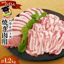 【ふるさと納税】【沖縄アグー豚】東村産 パイとん 焼き肉用(バラ&ロース/計1.2kg) あぐー あぐー肉 アグー アグー肉 豚肉 パイとん 焼肉 豚焼肉 ブランド豚 豚バラ 豚ロース パイン パイナップル パインアップル 脂身 しょうが焼き 肉野菜炒め 豚しゃぶ 沖縄 東村