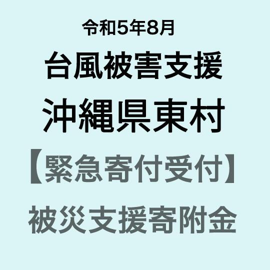 [令和5年8月台風災害支援緊急寄附受付]沖縄県東村災害応援寄附金(返礼品はありません)