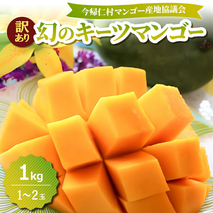 [2026年8月中旬から順次発送・訳あり]今帰仁産の幻のキーツマンゴー1kg(1〜2玉)_ 訳あり 家庭用 マンゴー キーツマンゴー フルーツ 果物 人気 美味しい 今帰仁[配送不可地域:離島]