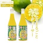 【ふるさと納税】 シークワーサー 果汁 100% 500ml × 2本 セット 皮ごと 沖縄 今帰仁 お土産 飲み物 飲料 ジュース ドリンク 割り材 ビタミン