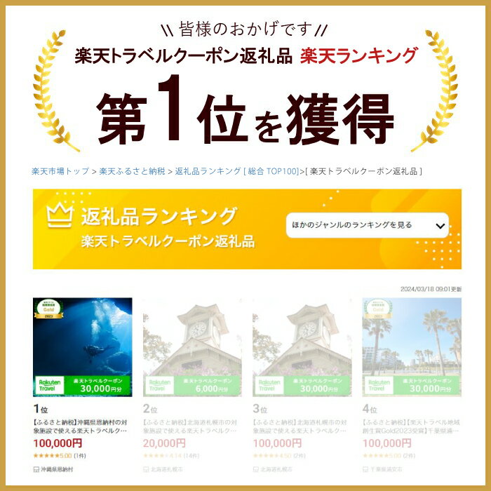 【ふるさと納税】沖縄県恩納村の対象施設で使える楽天トラベルクーポン 寄付額100,000円 │ 観光 宿泊 宿泊券 トラベル チケット 予約 旅行 クーポン スパ ホテル リゾート 旅館 ファミリー ペア ビジネス 出張 電子チケット ダイビング 沖縄 恩納村 真栄田岬 万座毛