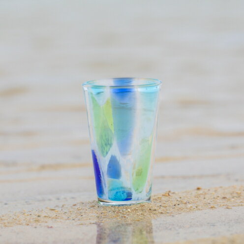 [RYUKYU GLASS WORKS 海風]海想ビアグラス