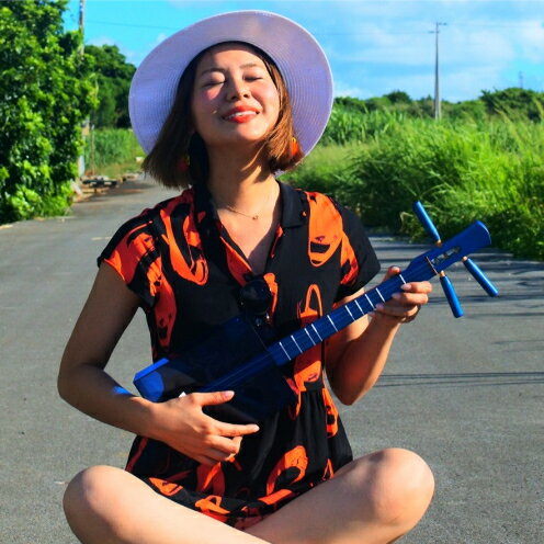 [三線工房まちだ屋]サンレレ 海遊び Sanlele Umi Ashibi[ブルー・ミンサー]