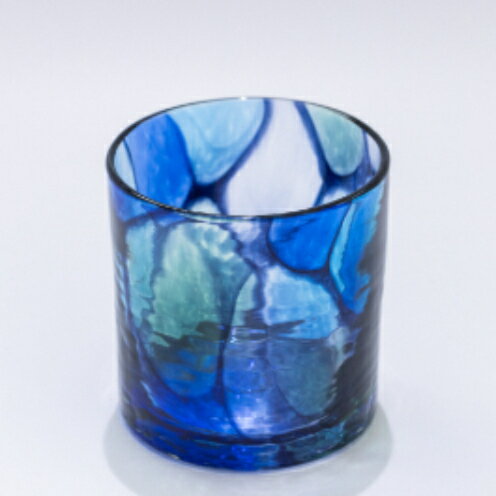 [RYUKYU GLASS WORKS 海風]ステンドロック(BLUE)