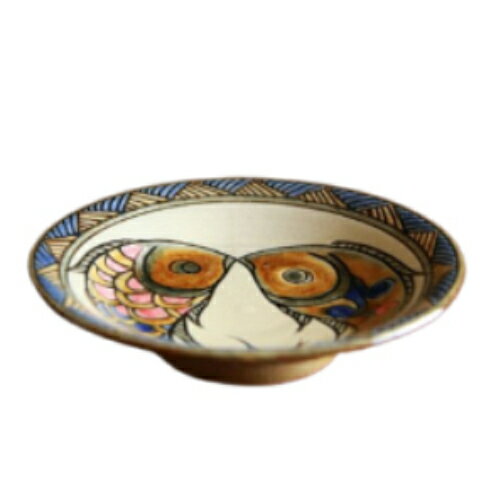 【ふるさと納税】【陶芸工房ふじ】6寸皿（魚紋）1枚焼き