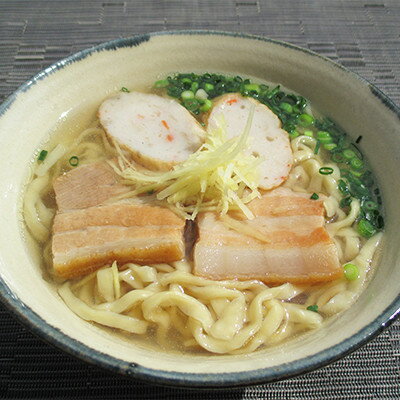 【ふるさと納税】【郷土の伝統の味】自家製麺　沖縄そばミックス6食セット(三枚肉そば×3、ソーキそば×3)【配送不可地域：離島】【1333226】