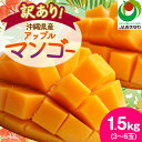 【ふるさと納税】【2026年6月から順次発送・訳あり】アップルマンゴー1.5kg(3~6玉)_ マンゴー フルーツ 果物 くだもの アップルマンゴー 人気 おすすめ 送料無料 訳あり 数量限定 期間限定 傷 規格外 完熟 沖縄県 冷蔵 【配送不可地域:離島】【1494040】