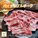 【ふるさと納税】【ギフト・贈答】パイナップルポークしゃぶしゃぶセット(3〜4人前)【配送不可地域:離島】【1386176】