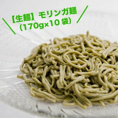 【生麺】もちもち触感のモリンガ麺10食セット【配送不可地域：離島】【1387632】