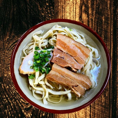 【ふるさと納税】本ソーキそば&三枚肉そば(太麺・4食セット)沖縄そば【配送不可地域：離島】【1472897】