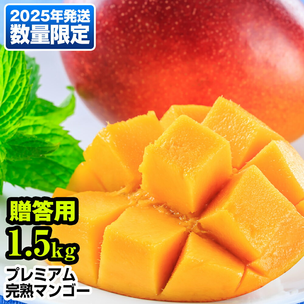 【2024年発送】数量限定！プレミアム完熟マンゴー1.5kg　贈答用