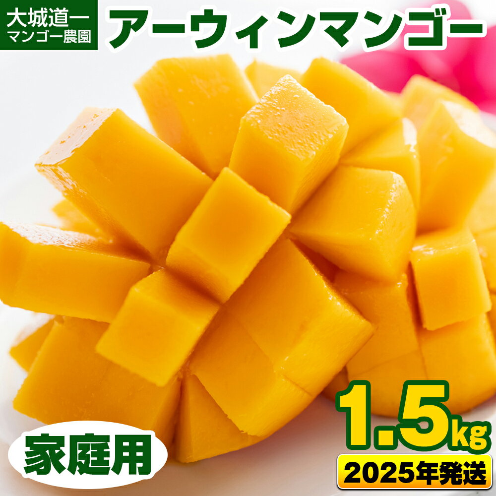 [2024年発送]大城道一マンゴー農園のアーウィンマンゴー1.5kg(家庭用)