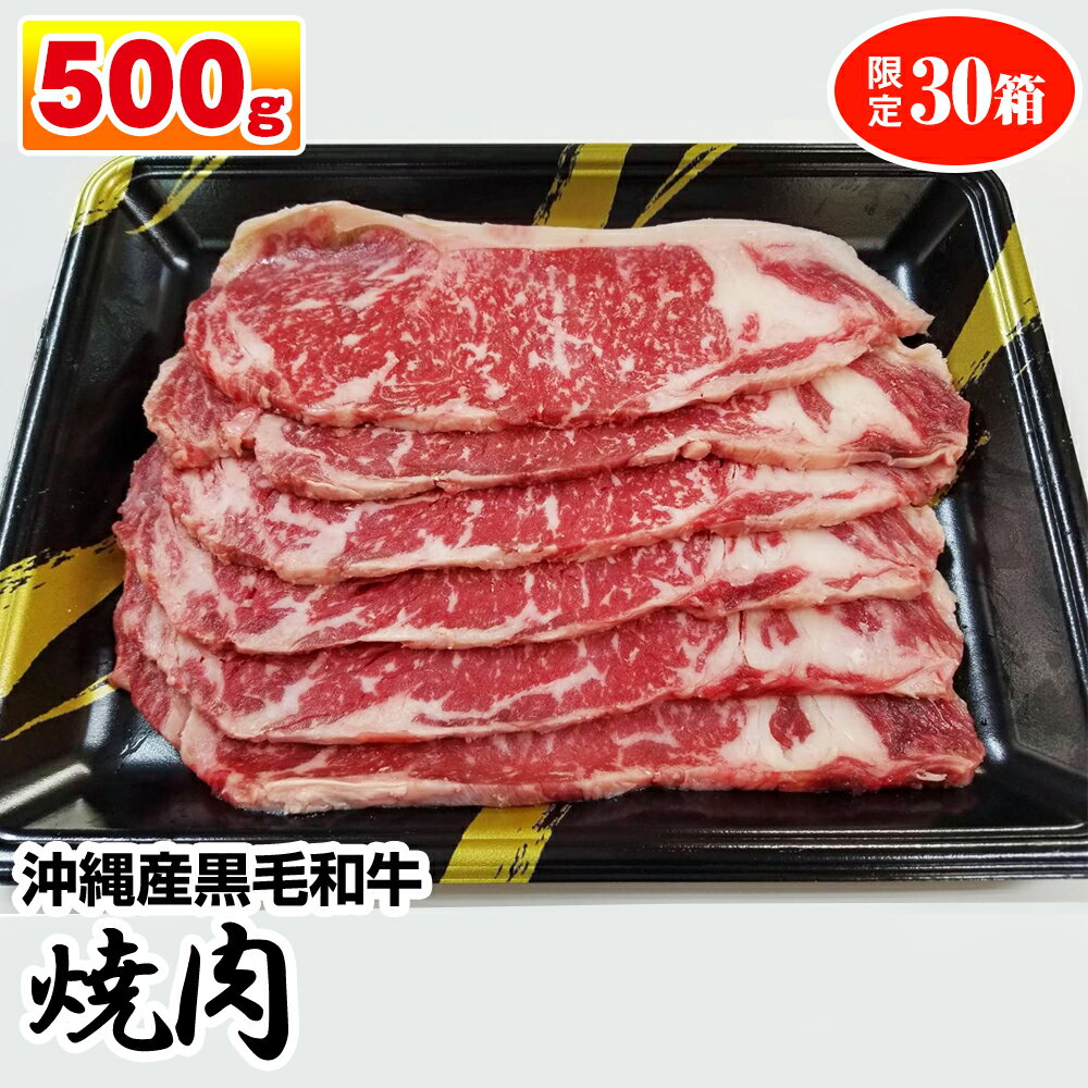 【ふるさと納税】沖縄産黒毛和牛 サーロイン 焼肉 500g