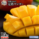 【ふるさと納税】【2026年発送】「秀品」丹精込めた完熟マンゴー1.5kg 3玉〜5玉