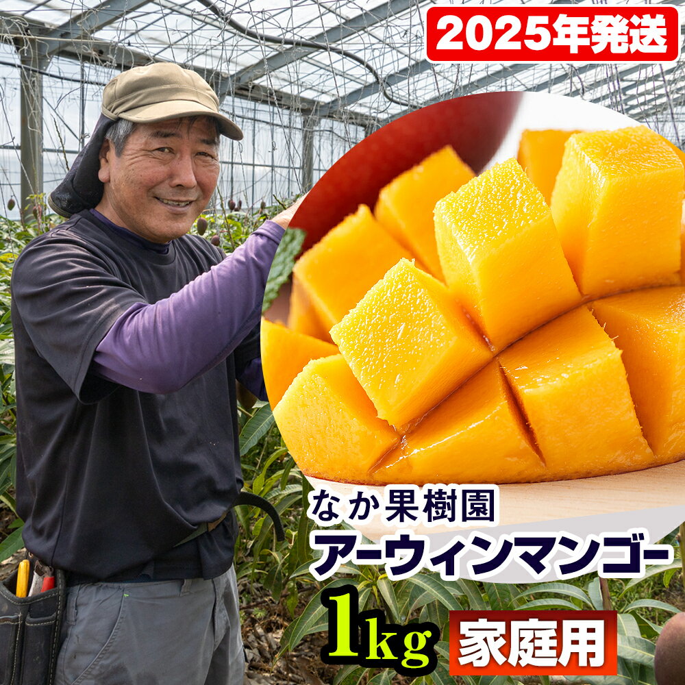 11位! 口コミ数「0件」評価「0」【2024年発送】なか果樹園　家庭用　アーウィンマンゴー1kg