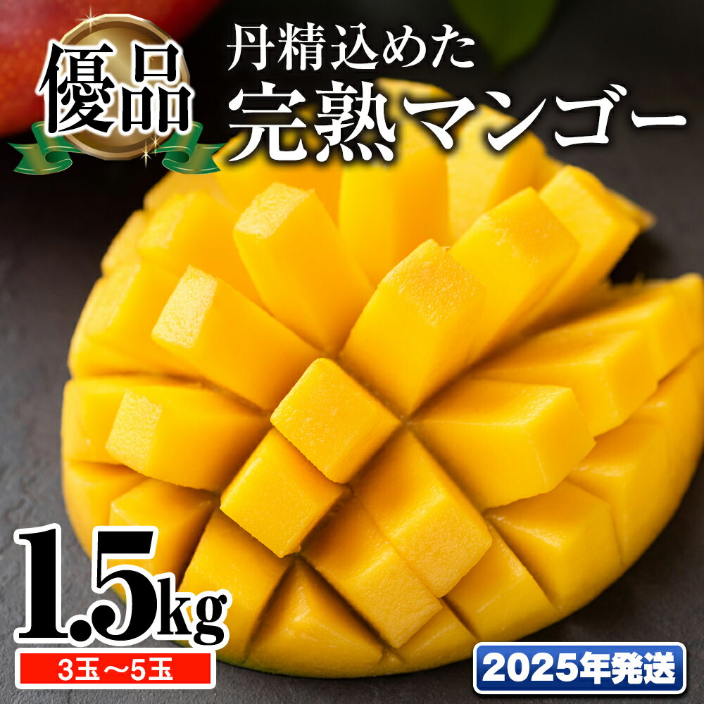 【ふるさと納税】【2025年発送】「優品」丹精込めた完熟マンゴー1.5kg 3玉~5玉