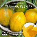 【ふるさと納税】伊平屋産のフルーツパパイヤ 2kg【配送不可地域:離島】【1497086】