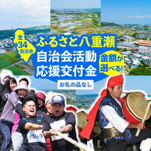 【ふるさと納税】【返礼品なし】ふるさと八重瀬自治会活動応援交付金 - 寄附のみ 応援 支援 エール 寄付のみ 返礼品なし 沖縄県 八重瀬町