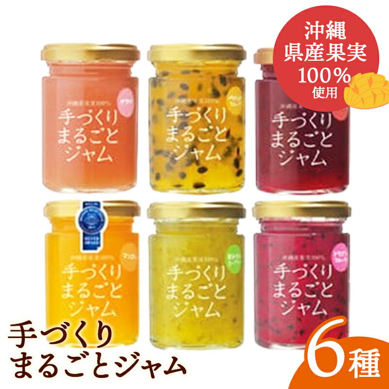 【ふるさと納税】「しらかわファーム」ジャム「手づくりまるごとジャム6種」 - 手づくり 6個 詰め合わせ セット 国産 南国フルーツ 自家農園栽培 八重瀬産 南国 手作り 果実100% おすすめ 沖縄県 八重瀬町【価格改定】
