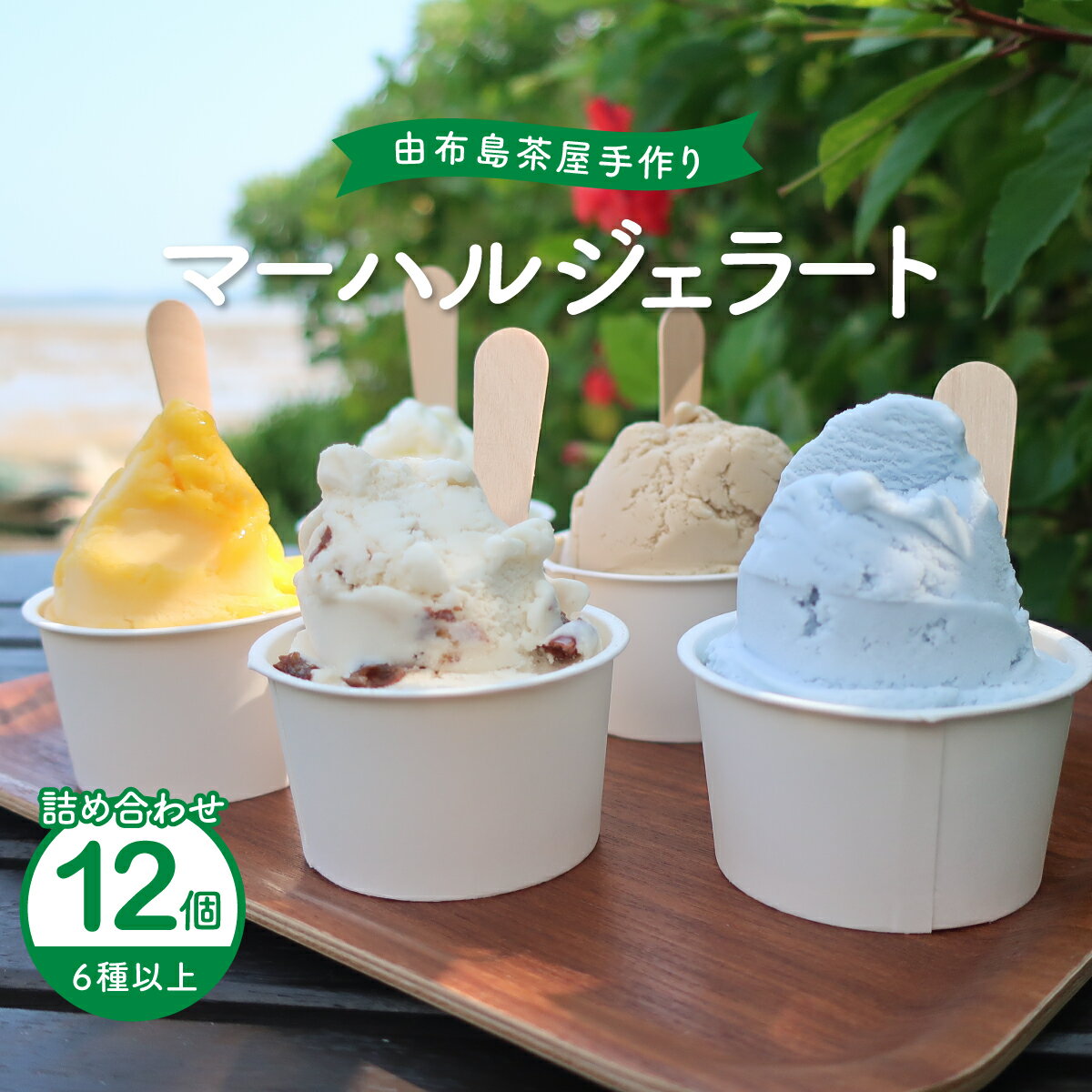 31位! 口コミ数「0件」評価「0」由布島茶屋手作り マーハルジェラート 12個詰合わせ　【お菓子・ジェラート・果物詰合せ・フルーツ・シャーベット】